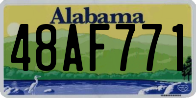 AL license plate 48AF771
