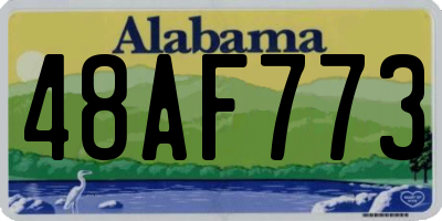 AL license plate 48AF773
