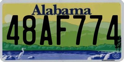 AL license plate 48AF774