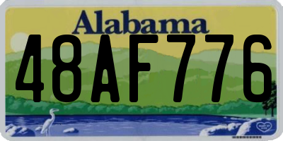AL license plate 48AF776