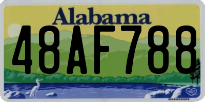 AL license plate 48AF788
