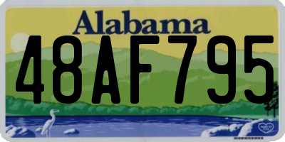 AL license plate 48AF795