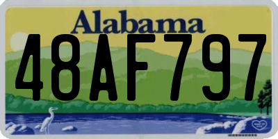 AL license plate 48AF797