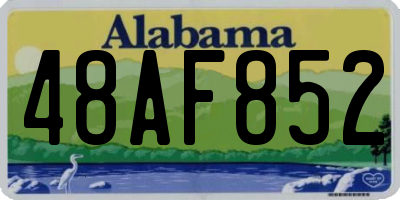 AL license plate 48AF852