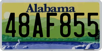 AL license plate 48AF855