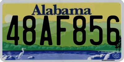 AL license plate 48AF856