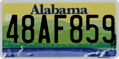 AL license plate 48AF859