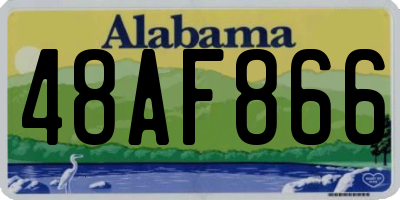 AL license plate 48AF866