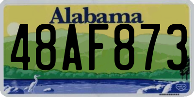 AL license plate 48AF873
