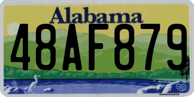 AL license plate 48AF879