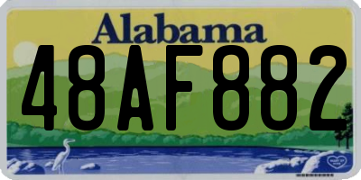 AL license plate 48AF882