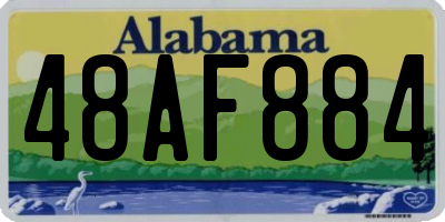 AL license plate 48AF884