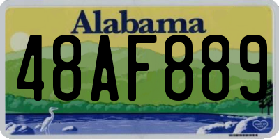 AL license plate 48AF889
