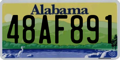 AL license plate 48AF891