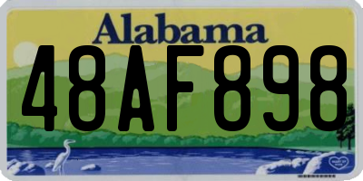 AL license plate 48AF898