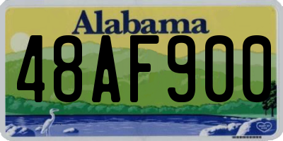 AL license plate 48AF900