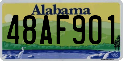 AL license plate 48AF901