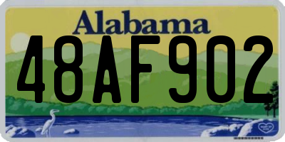 AL license plate 48AF902
