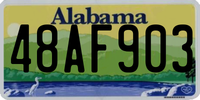 AL license plate 48AF903