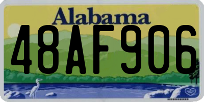 AL license plate 48AF906