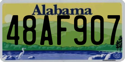 AL license plate 48AF907