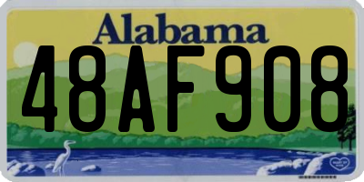 AL license plate 48AF908