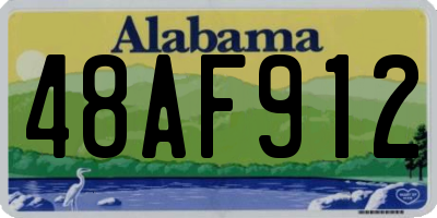 AL license plate 48AF912