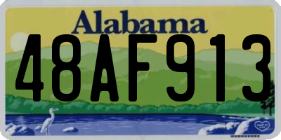 AL license plate 48AF913