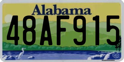 AL license plate 48AF915