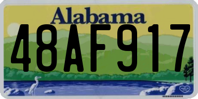 AL license plate 48AF917