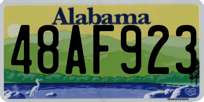 AL license plate 48AF923