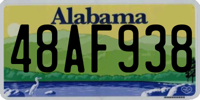 AL license plate 48AF938