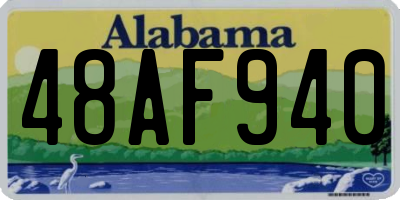 AL license plate 48AF940