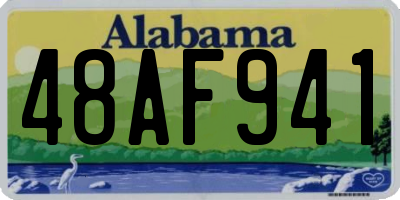 AL license plate 48AF941