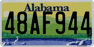 AL license plate 48AF944