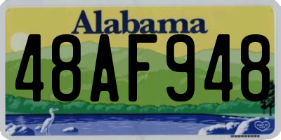 AL license plate 48AF948