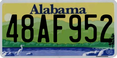 AL license plate 48AF952