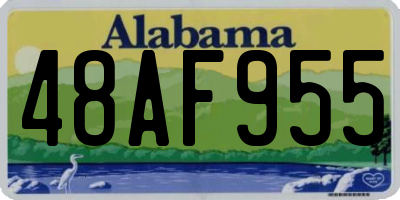 AL license plate 48AF955