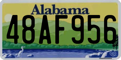 AL license plate 48AF956