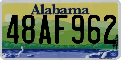 AL license plate 48AF962