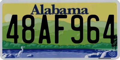 AL license plate 48AF964