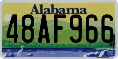 AL license plate 48AF966