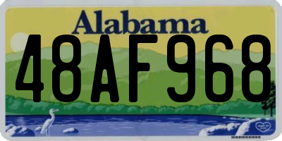 AL license plate 48AF968