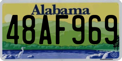 AL license plate 48AF969