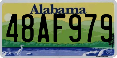 AL license plate 48AF979