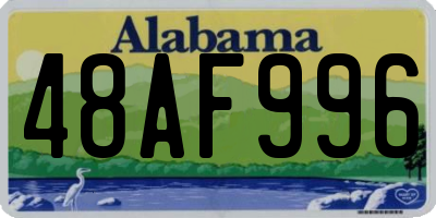 AL license plate 48AF996