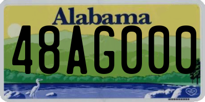 AL license plate 48AG000