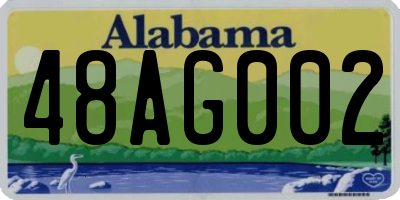 AL license plate 48AG002