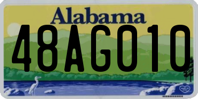 AL license plate 48AG010