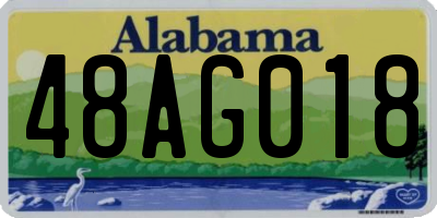 AL license plate 48AG018